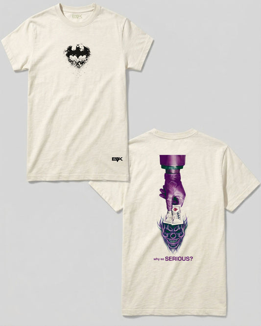 Camiseta Frente e Costas Off-White Batman – Why So Serious