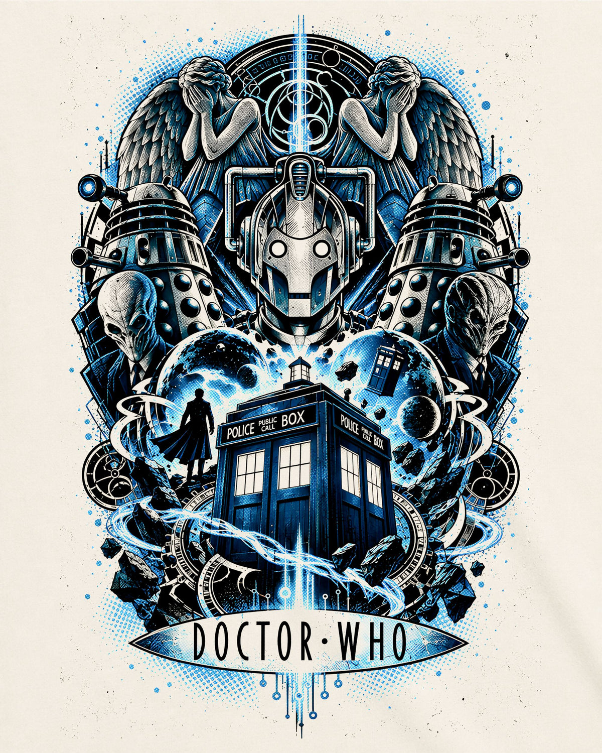Camiseta Off-White Doctor Who – Time Lord Crest