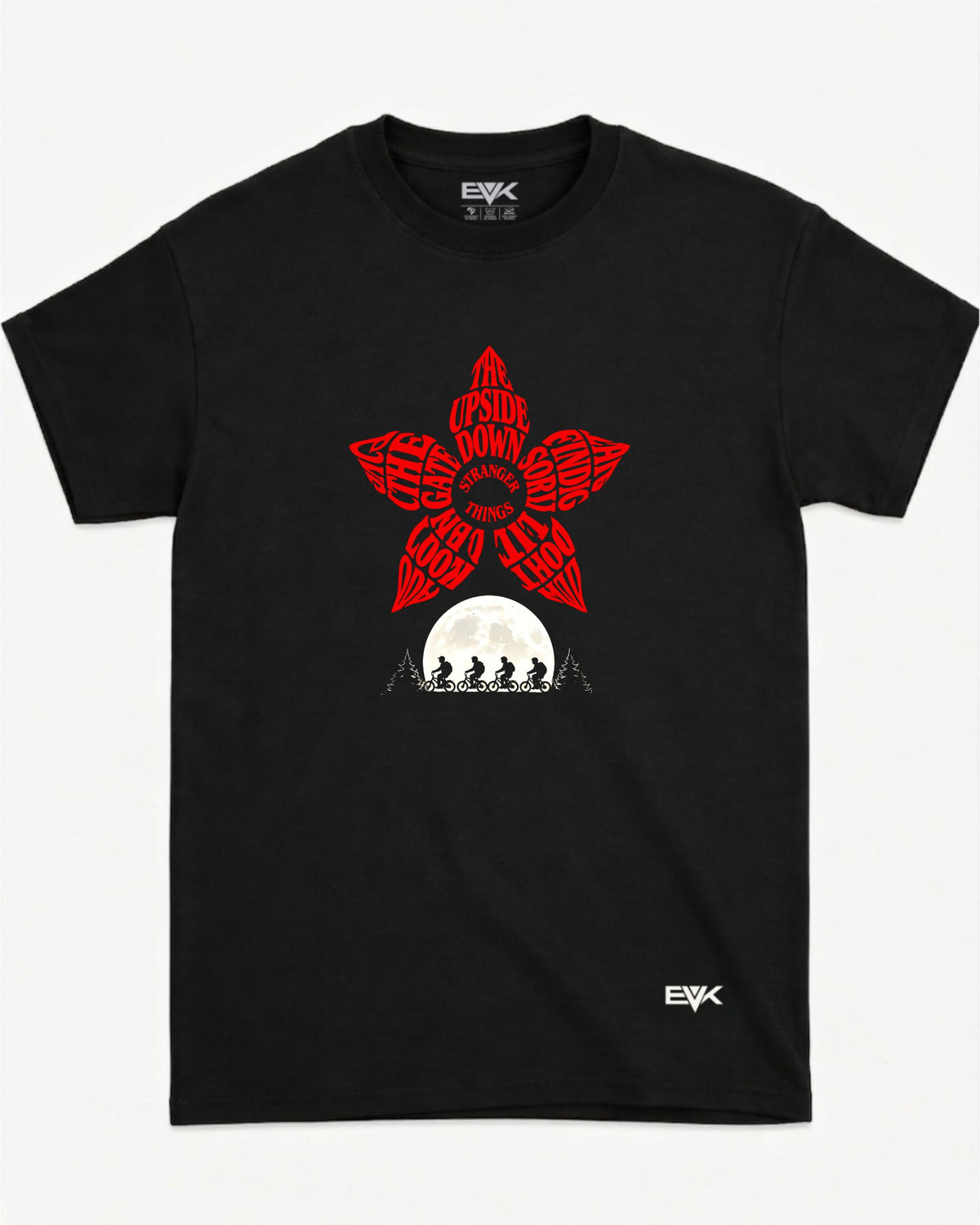 Camiseta Stranger Things – Demogorgon Typography