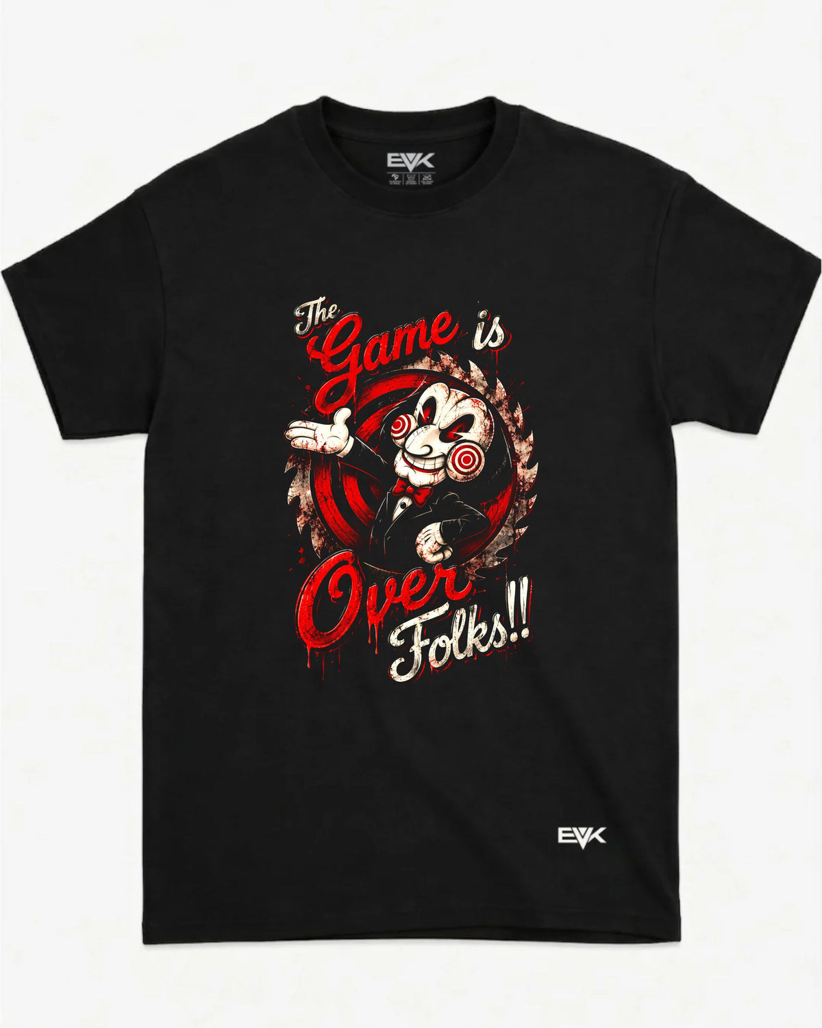 Camiseta Jogos Mortais – The Games Is Over Folks Paródia