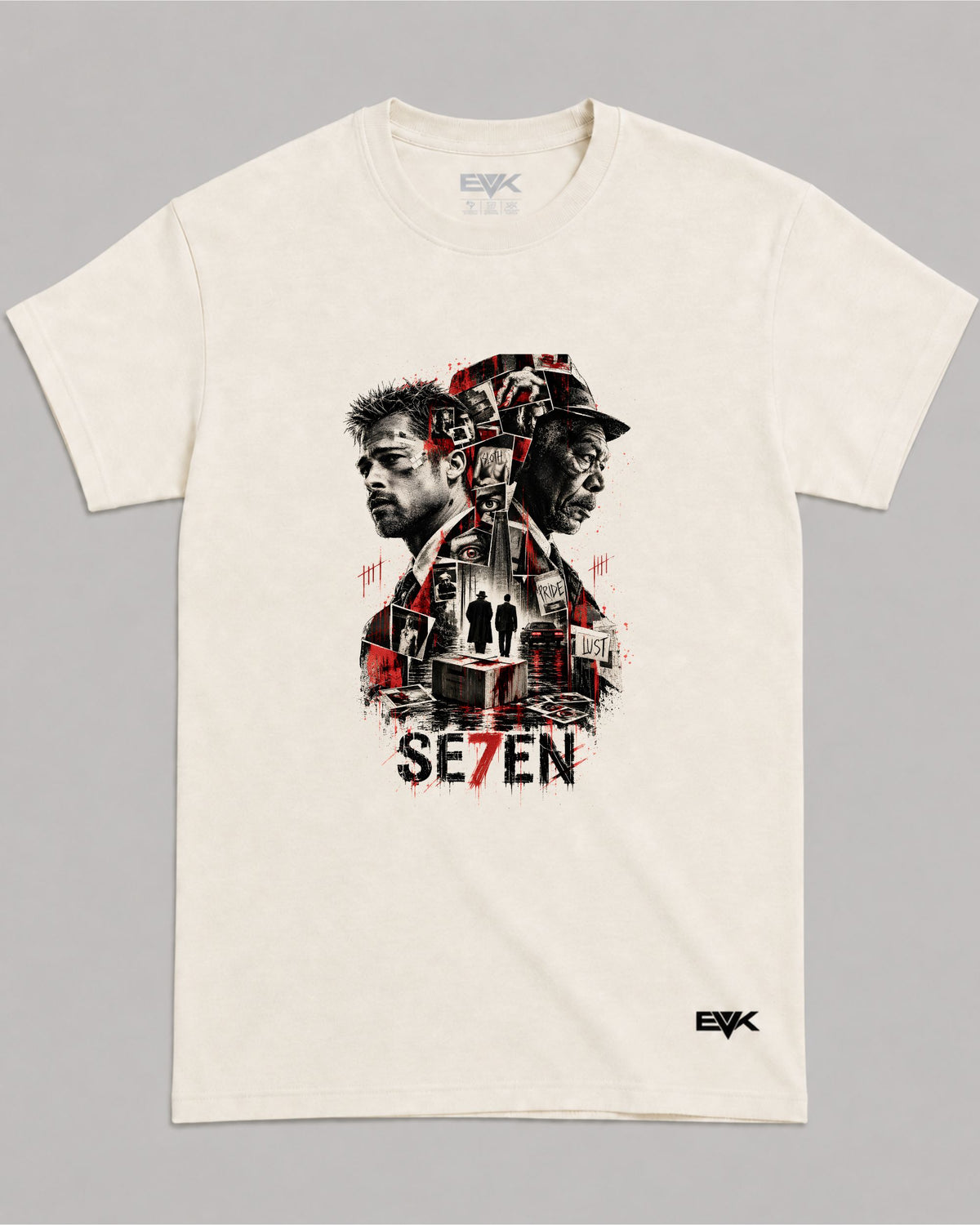 Camiseta Off-White Se7en – Mills & Somerset Character Collage