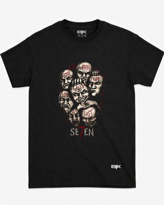 Camiseta Se7en – Seven Deadly Sins Faces Graphic