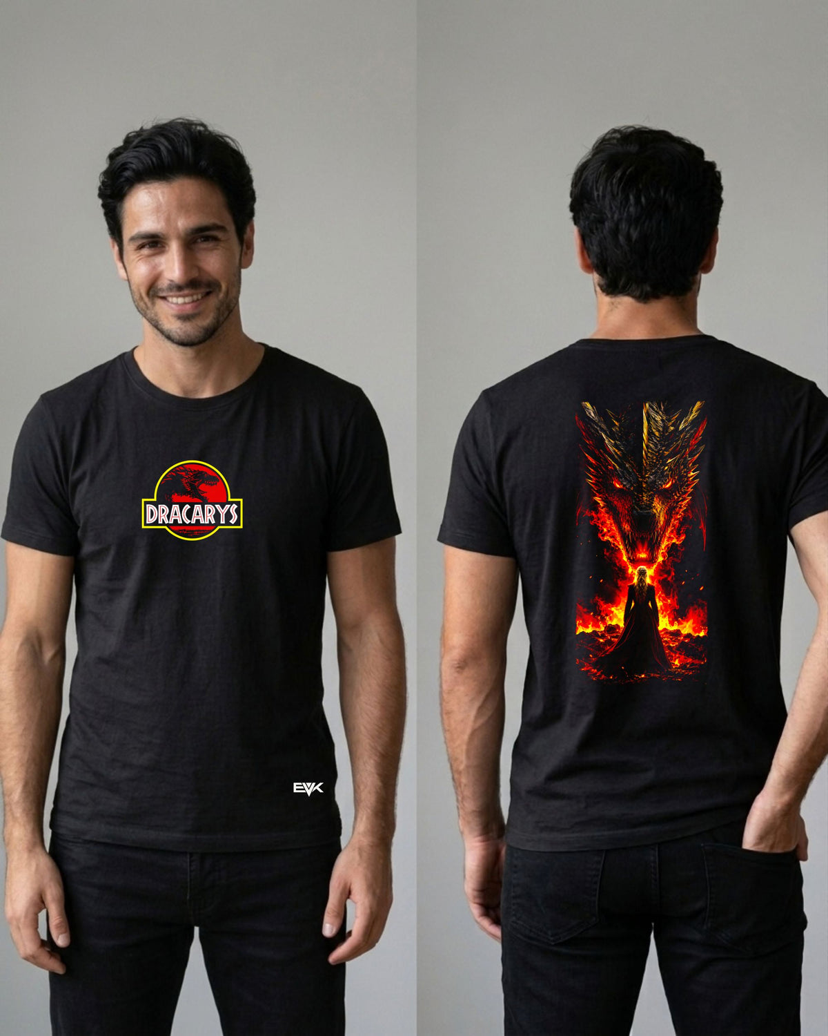 Camiseta Frente e Costas Game of Thrones – Dracarys