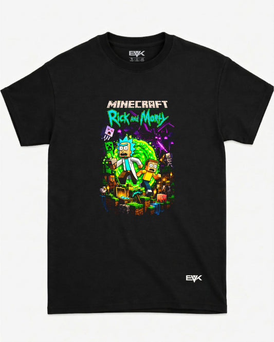 Camiseta Rick and Morty – Minecraft