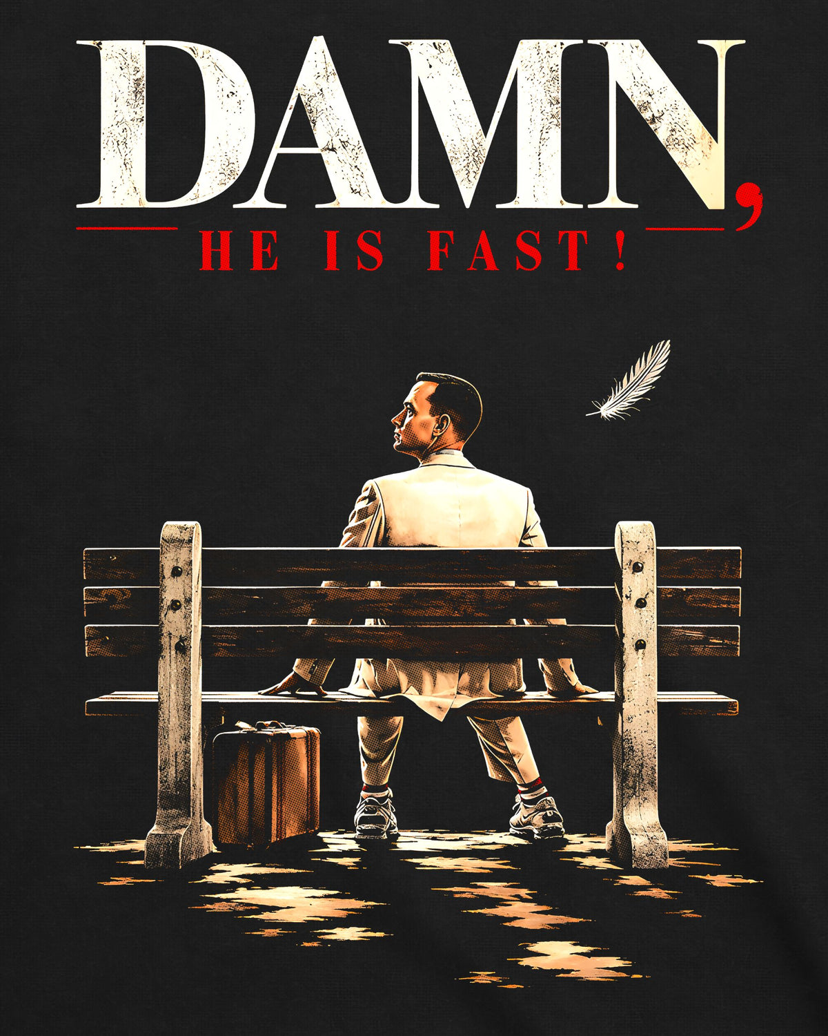 Camiseta Forrest Gump – Damn, He Is Fast
