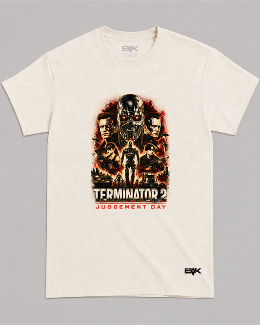 Camiseta Off-White Exterminador do Futuro 2: O Julgamento Final – Hasta La Vista Collage