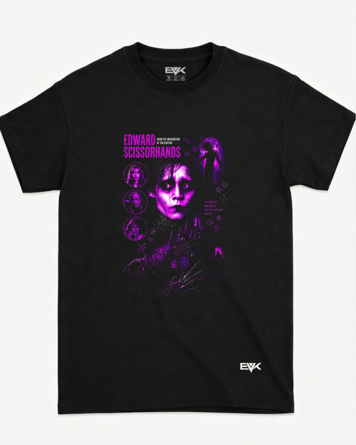 Camiseta Edward Mãos de Tesoura – Vintage Purple Edward
