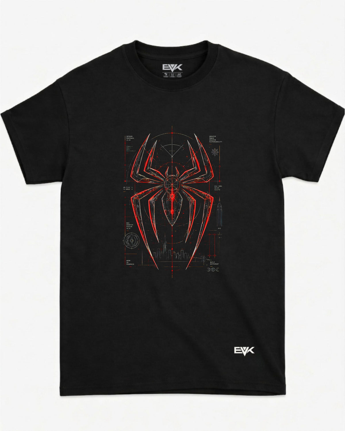 Camiseta Homem-Aranha – Spider Protocol Blueprint