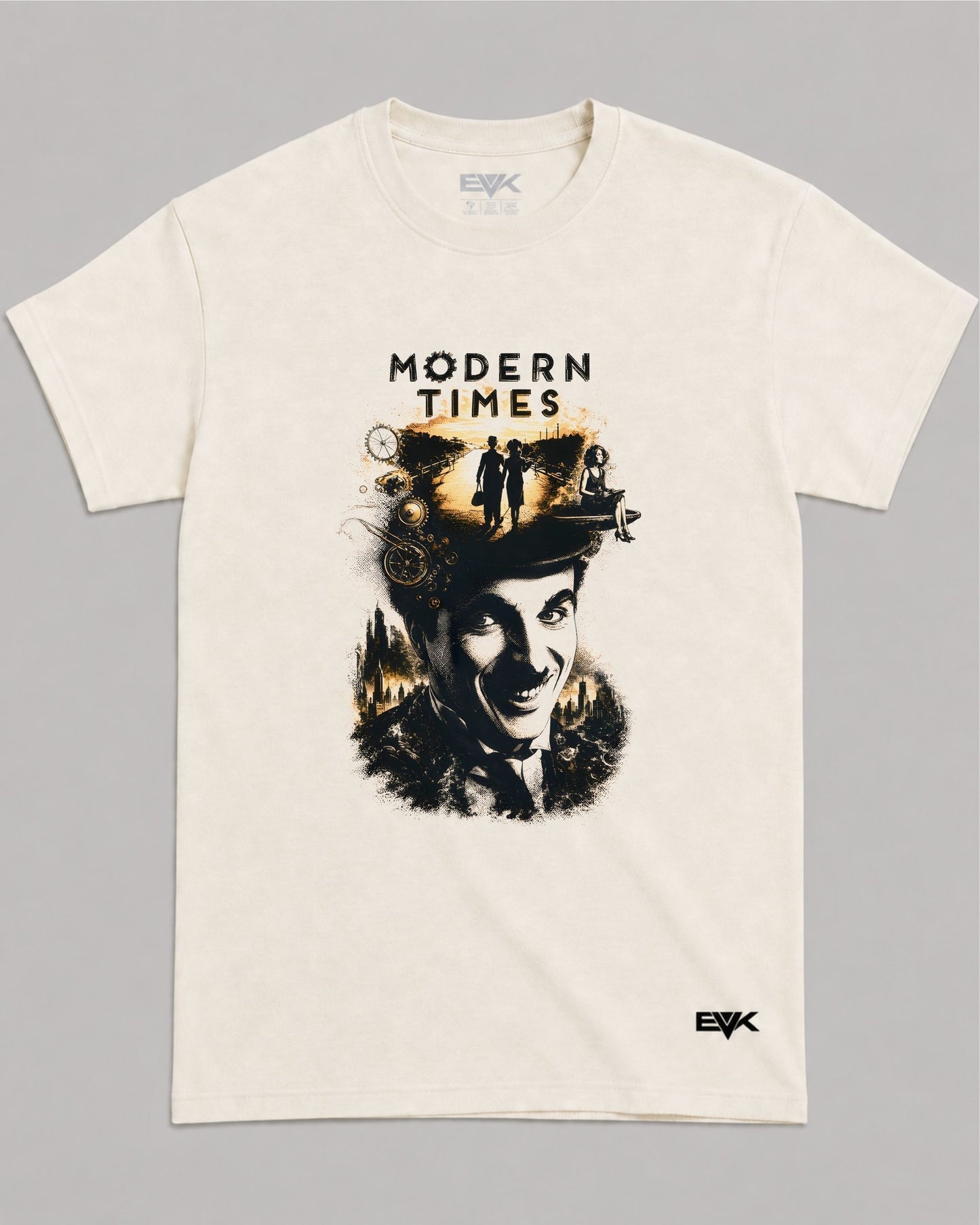 Camiseta Off-White Tempos Modernos – Smile