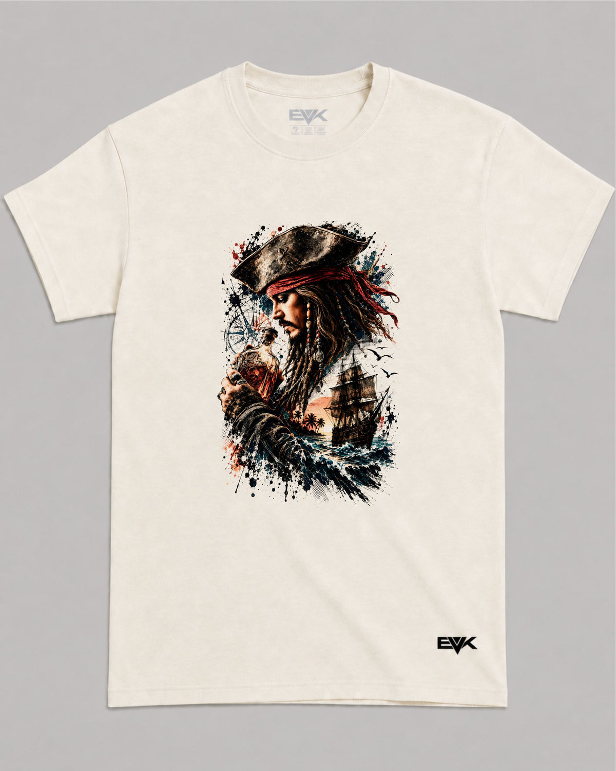 Camiseta Off-White Piratas do Caribe – Where's the Rum?